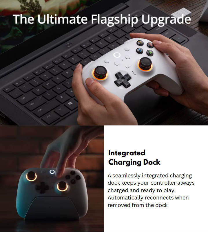 8BitDo Ultimate 2 Bluetooth - Switch 1 & 2 / PC Windows - Black Edition