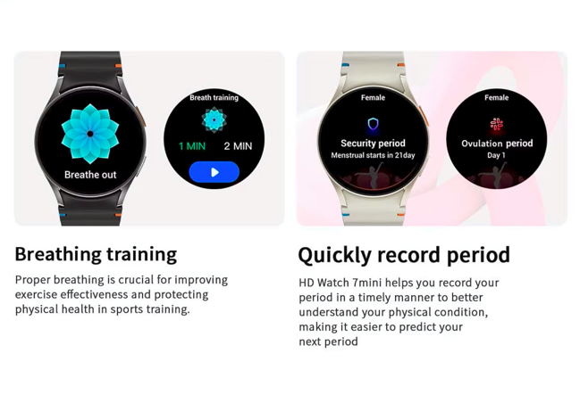 VALDUS WATCH7 Mini – AMOLED Health & Fitness Tracker