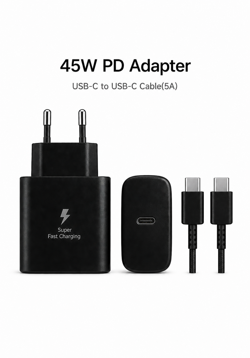 45W Super Fast Charger – USB‑C Wall Adapter